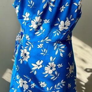 Miami Blue Floral Mini Dress